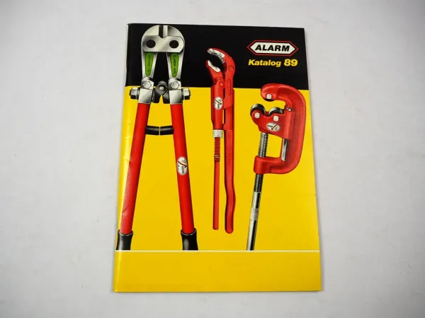 Original Alarm Werkzeuge Verkaufskatalog 1989 Installation Schlosser Elektrik