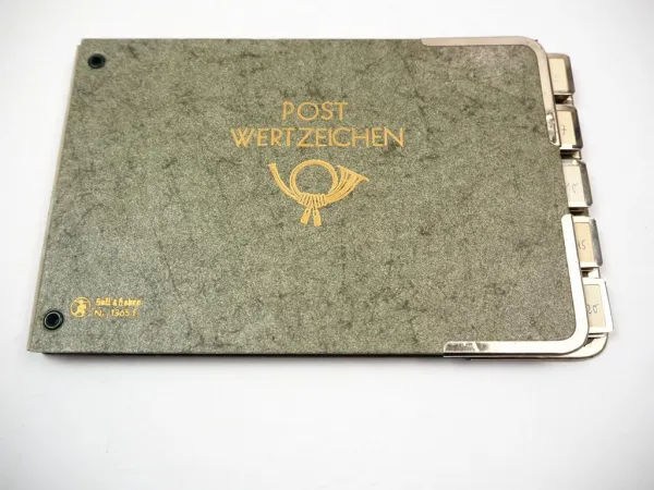 Original Album Postwertzeichen Briefmarken leer Verlag Soll & Haben Nr. 1365E