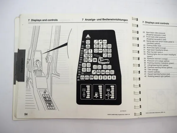 Original Atlas 1204 1304 Mobilbagger Betriebsanleitung Bedienung Wartung 1999