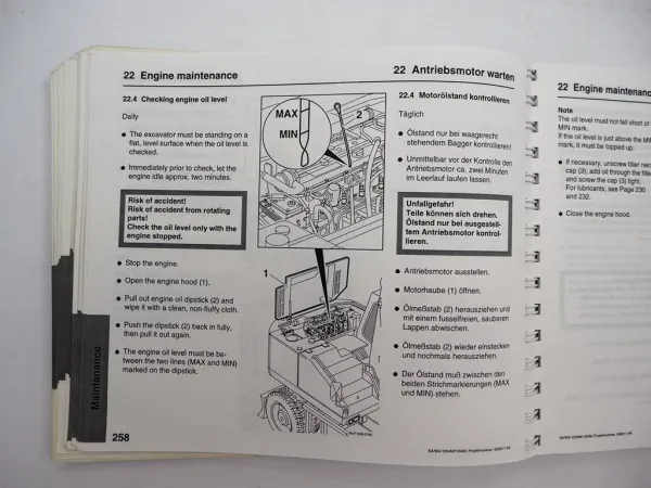 Original Atlas 1204 1304 Mobilbagger Betriebsanleitung Bedienung Wartung 1999