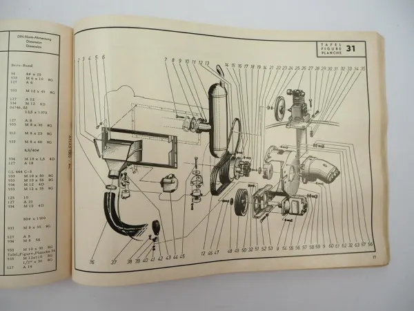 Original Atlas 1302 Hydraulikbagger Betriebsanleitung Ersatzteilliste 1970