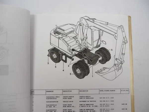 Original Atlas 1604M Serie 135 Bagger Ersatzteilliste Parts List 2000