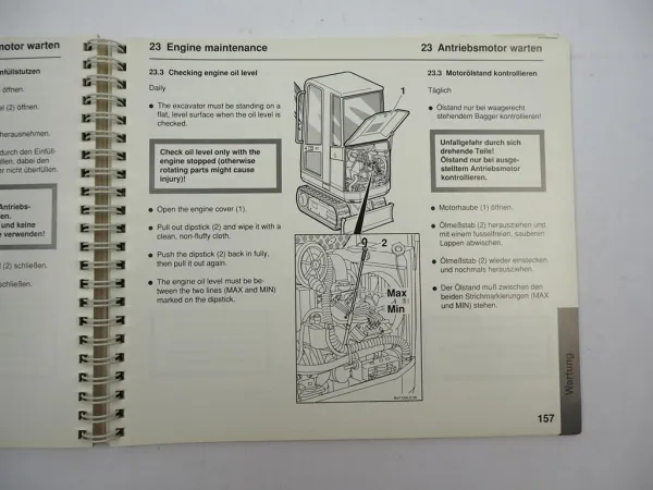 Original Atlas 404 Raupenbagger Betriebsanleitung Bedienung Wartung 1994