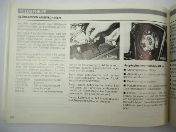 Original Audi 80 B3 Typ 89 Quattro Betriebsanleitung 1989 Bedienungsanleitung