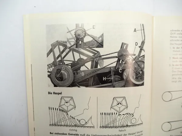 Original Bautz T600 Mähdrescher Betriebsanleitung Wartung Schaltplan 1967