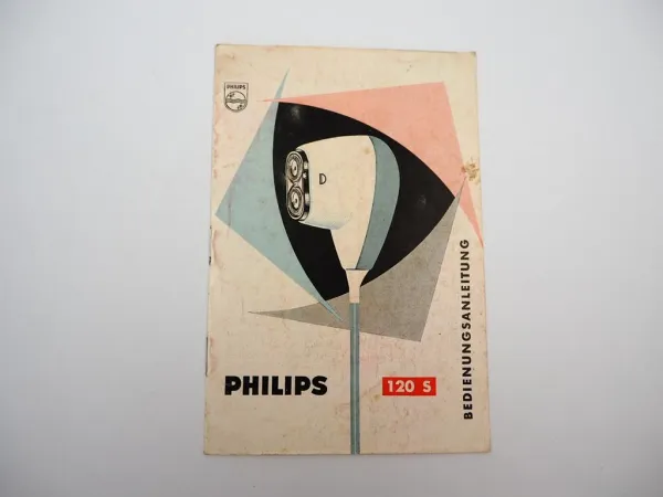 Original Bedienungsanleitung Philips 120S Rasierapparat Philishave 1960er Jahre