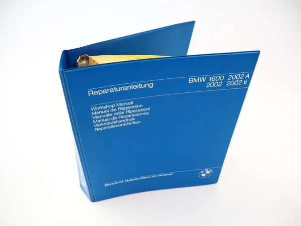 Original BMW 1600-2 2002 A ti 02er Serie Werkstatthandbuch Reparatur 1970