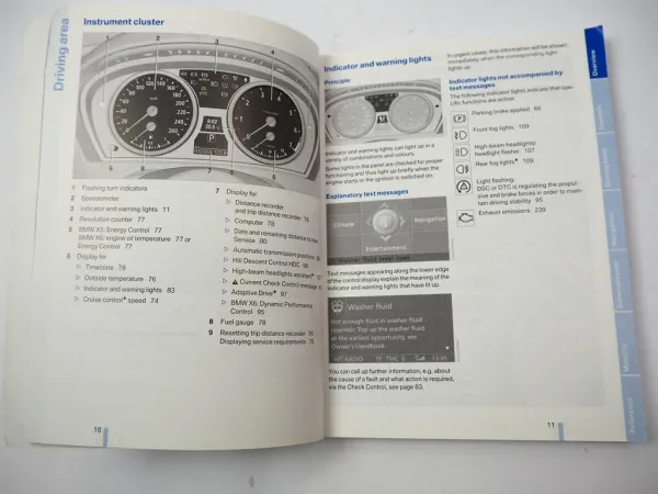 Original BMW X5 & X6 Owners Handbook (9/2008) English Manual | 01412600778en