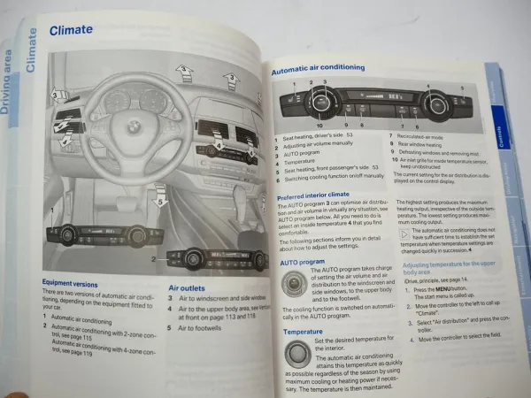 Original BMW X5 & X6 Owners Handbook (9/2008) English Manual | 01412600778en