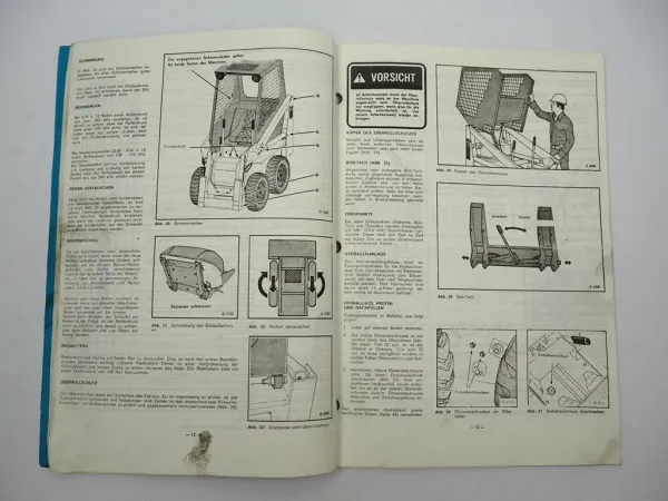 Original Bobcat 310 313 Lader Betriebsanleitung Bedienung Wartung