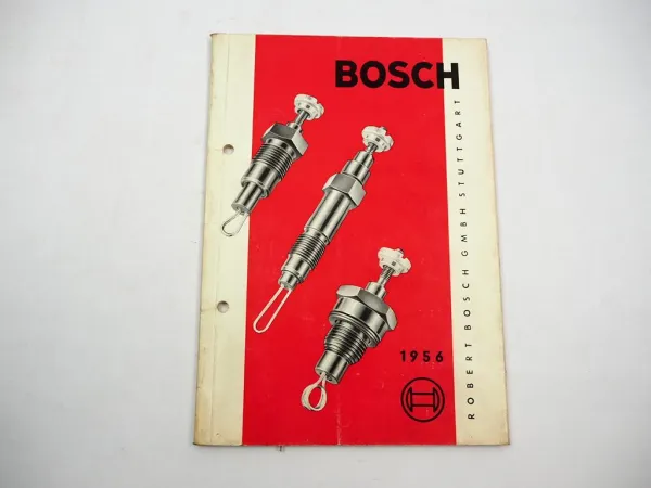 Original Bosch Glühkerzen Heater Plugs bougies de rechauffage Handbuch 1956