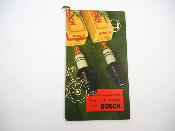 Original Bosch Katalog Zündkerzen Motorrad Roller Moped 1953