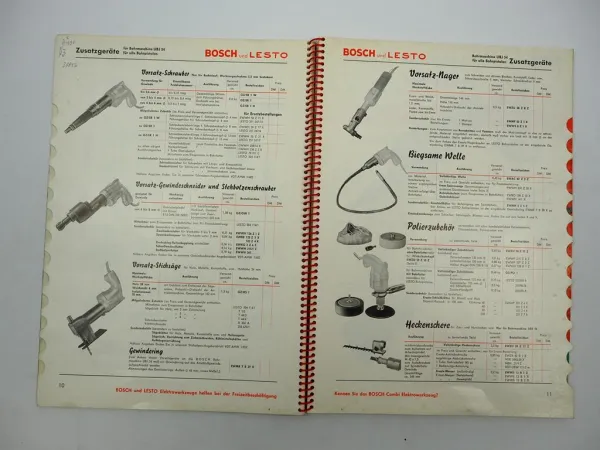 Original Bosch Universal Elektrowerkzeuge Katalog Preisliste 1959