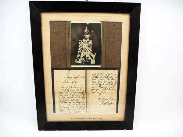Original Brief mit Unterschrift von Mackensen Husar Danzig Langfuhr 1904