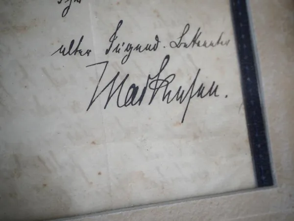 Original Brief mit Unterschrift von Mackensen Husar Danzig Langfuhr 1904
