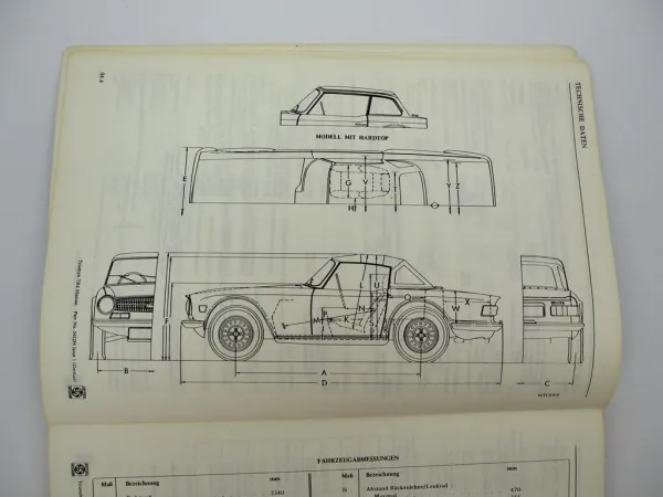 Original British Leyland Triumph TR6 Werkstatthandbuch Reparaturanleitung 1972