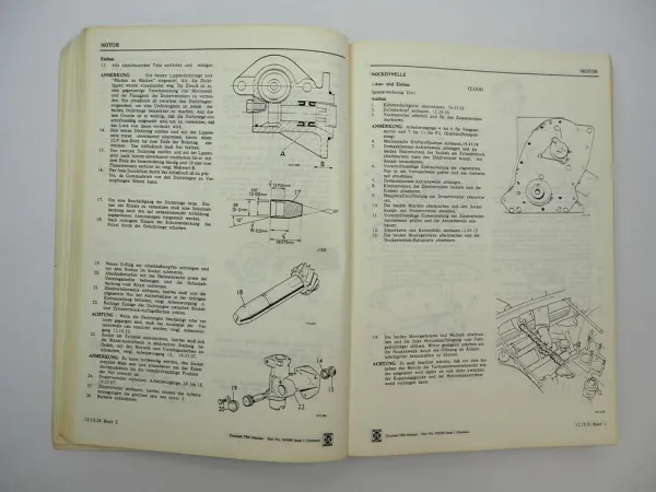 Original British Leyland Triumph TR6 Werkstatthandbuch Reparaturanleitung 1972