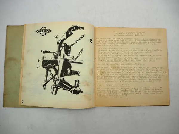 Original Busatis BM 300 316 Mähwerk Betriebsanleitung Ersatzteilliste
