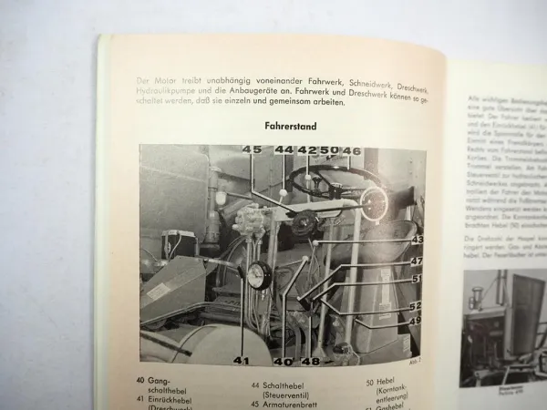 Original Claas Columbus Mähdrescher Betriebsanleitung Bedienungsanleitung 1966