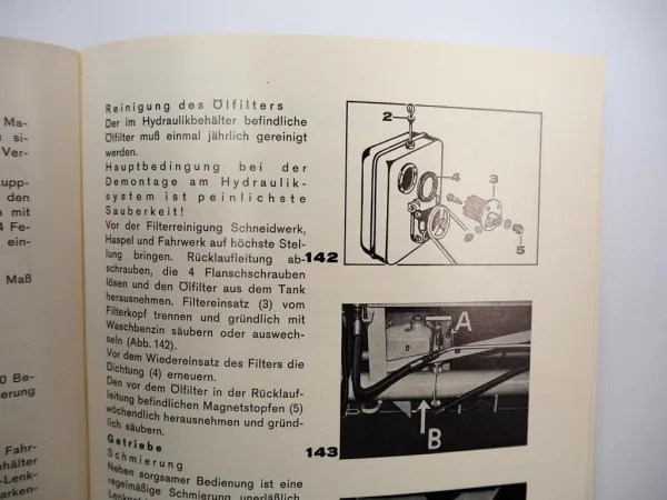 Original Claas Cosmos Mähdrescher Betriebsanleitung Bedienung Wartung 1968