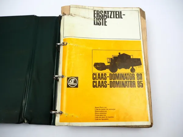 Original Claas Dominator 80 85 Mähdrescher Ersatzteilliste Spare Parts List 1983