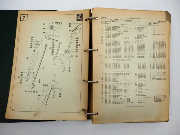 Original Claas Dominator 80 85 Mähdrescher Ersatzteilliste Spare Parts List 1983