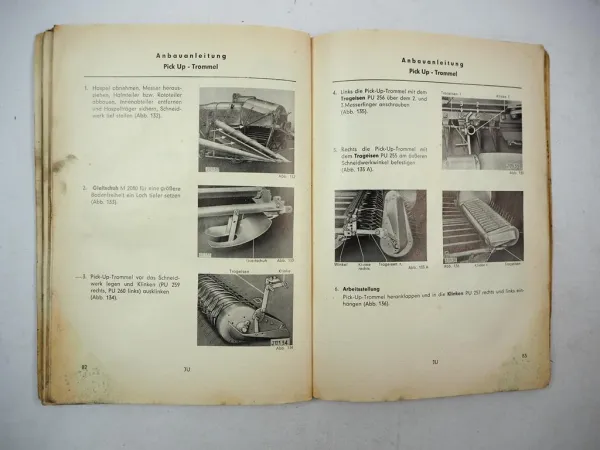 Original Claas Junior Automatic Mähdrescher Betriebsanleitung Wartung 1964