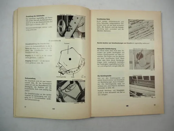 Original Claas Mercur Mähdrescher Betriebsanleitung Bedienungsanleitung 1965