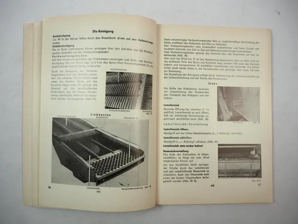 Original Claas Mercur Mähdrescher Betriebsanleitung Bedienungsanleitung 1969
