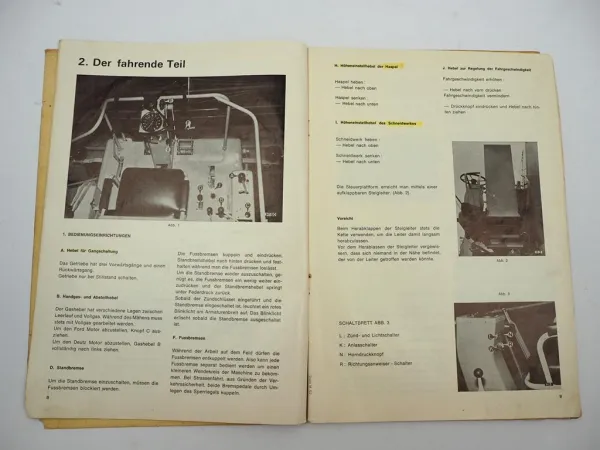Original Clayson M122 Mähdrescher Betriebsanleitung Bedienung Wartung ca. 1970