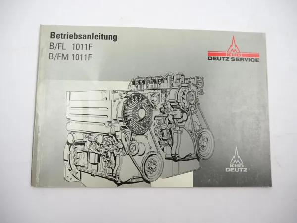 Original Deutz B F2L F3L F4L 1011 F Motor Betriebsanleitung Wartung 1997