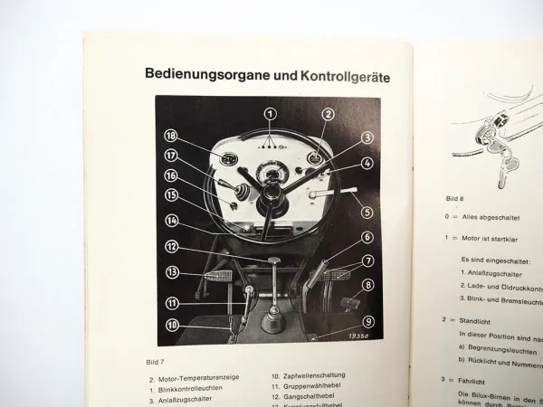 Original Deutz D3006 Schlepper Betriebsanleitung Wartung Schaltplan 1969
