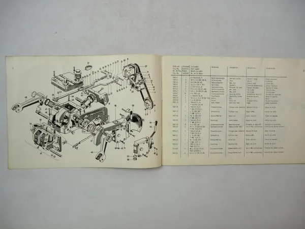 Original Deutz D40.1 D40.1S D50 Schlepper Ersatzteilliste Transfermatic-System