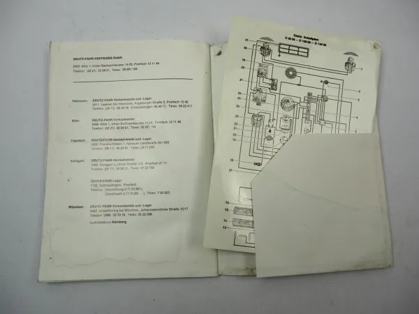 Original Deutz D8006 D10006 D13006 + Allrad Betriebsanleitung Schaltplan 1974
