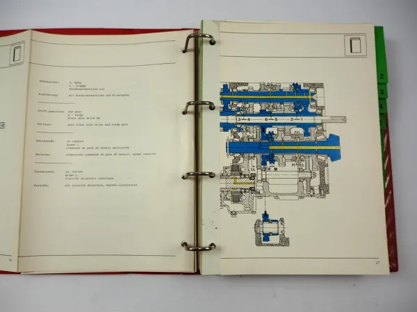 Original Deutz DX 6.50 Getriebe TW 911 Werkstatthandbuch Reparaturanleitung 1989