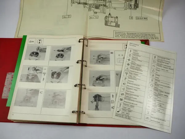 Original Deutz DX 6.50 Getriebe TW 911 Werkstatthandbuch Reparaturanleitung 1989