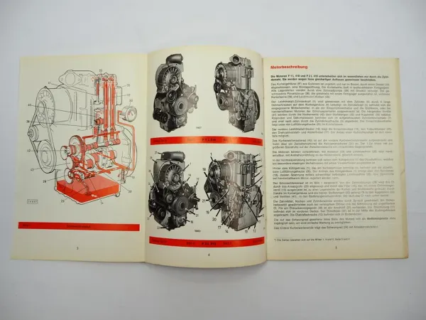 Original Deutz F1L F2L 410 Motor Betriebsanleitung Bedienung Wartung 1969