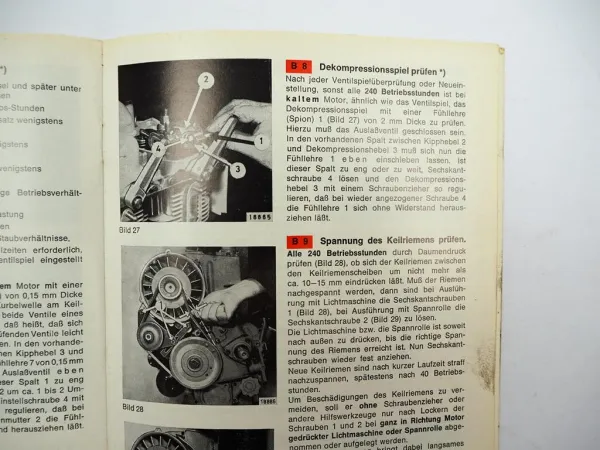 Original Deutz F1L F2L 410 Motor Betriebsanleitung Bedienung Wartung 1969
