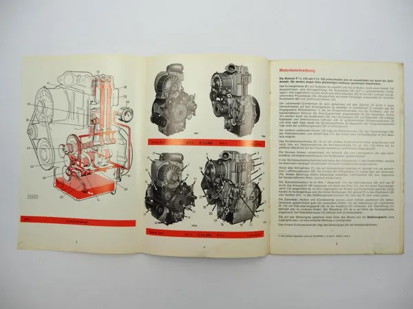 Original Deutz F1L F2L 410 Motor Betriebsanleitung Bedienung Wartung 1970