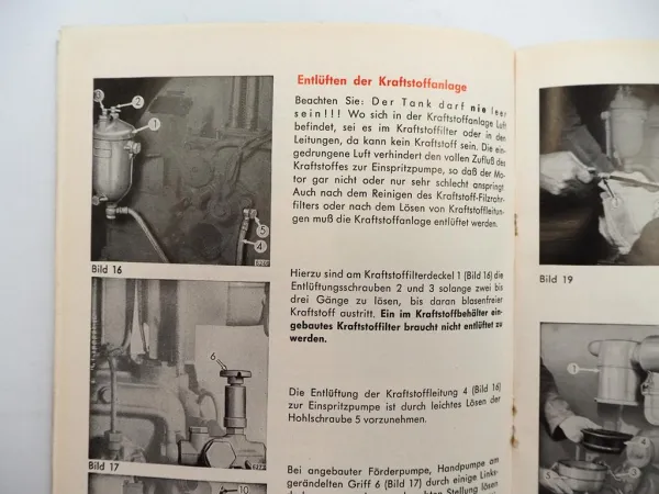Original Deutz F1L F2L 812 Motor Betriebsanleitung Bedienung Wartung 9/1964