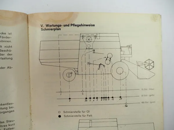 Original Deutz Fahr M1620 H Mähdrescher Betriebsanleitung Bedienung 1980