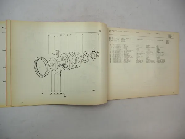 Original Deutz Fahr SFH 3000 4000 3008 4010 A Feldhäcksler Ersatzteilliste 1980