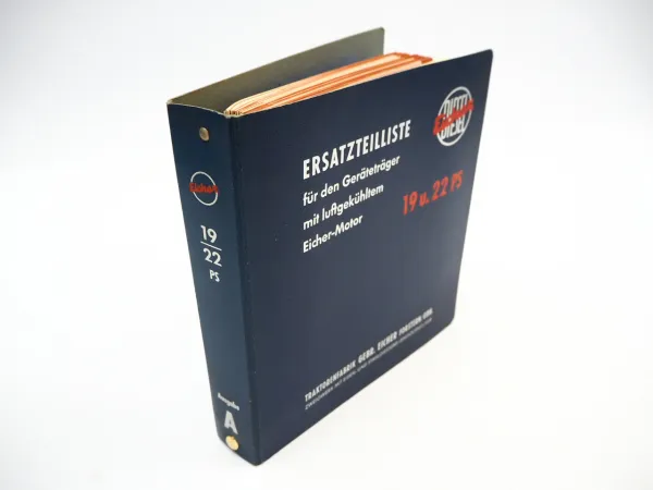 Original Eicher 19PS 22PS G19 Kombi G22 Kombi Geräteträger Ersatzteilliste 1958
