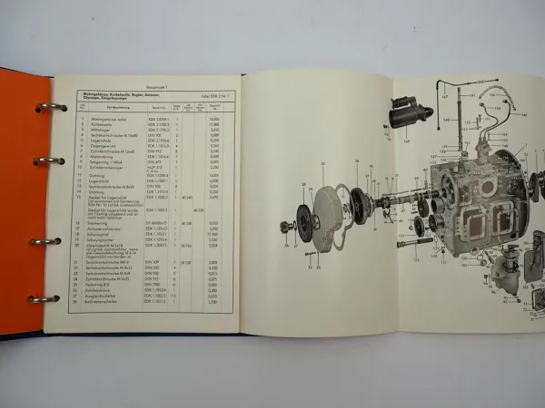 Original Eicher ES 200 201 Puma Schmalspurschlepper Ersatzteilliste 1963