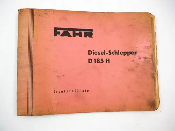 Original Fahr D185H Dieselschlepper mit Güldner 2LBN Motor Ersatzteilliste
