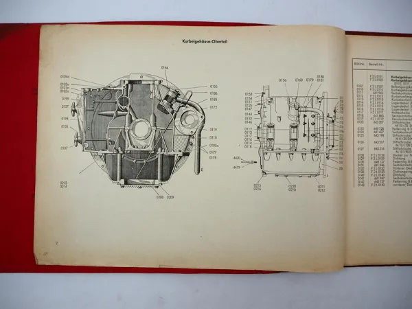 Original Fahr D30L Dieselschlepper mit Deutz F2L Motor Ersatzteilliste 1952