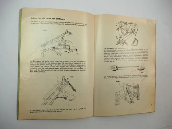 Original Fahr KM20 Kreiselmäher Betriebsanleitung Ersatzteilliste 1968