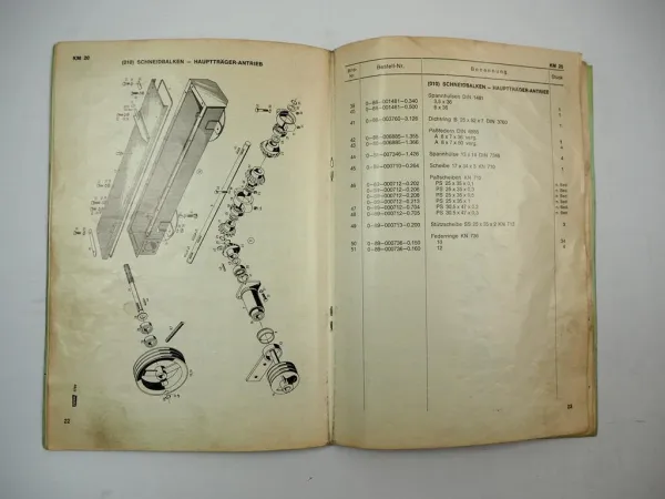Original Fahr KM20 Kreiselmäher Betriebsanleitung Ersatzteilliste 1968