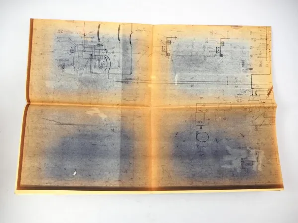 Original Fahr M1322 Mähdrescher Technische Zeichnung Fahrhydraulikplan 1981