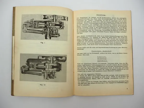 Original Farymann Dieselmotor Typ LK E LE D LD G LG Betriebsanleitung Wartung 1962